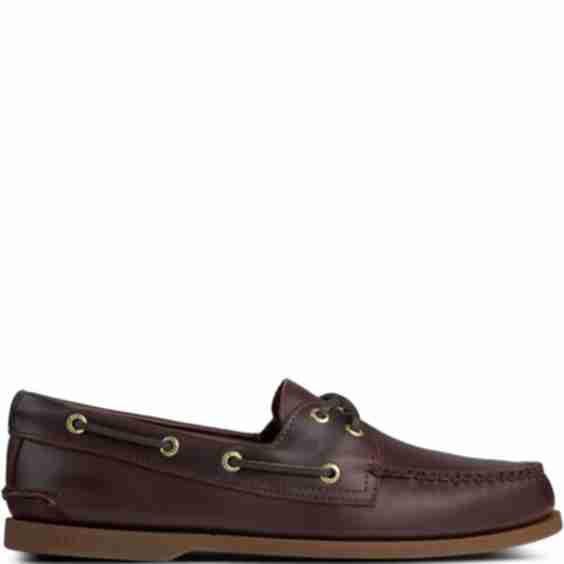 Leather Eyelet Loafers