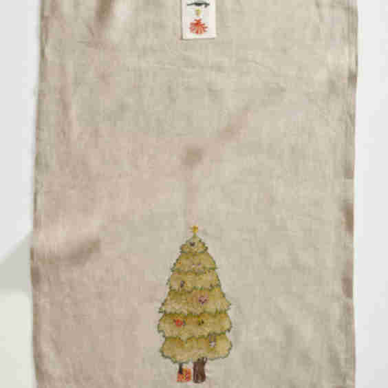 Peek-a-Tree Dish Towel