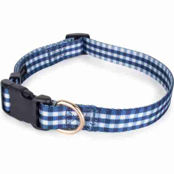 Gingham Dog Collar