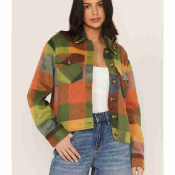 Buffalo Plaid Print Coat
