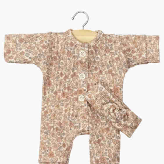 Lili Jumpsuit & Headband in Ribbed Knit 
