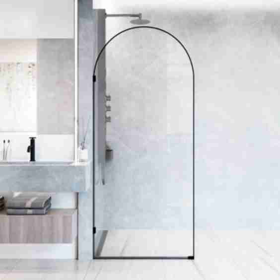 Arden Frameless Fixed Shower Screen - VG6094MBCL3478