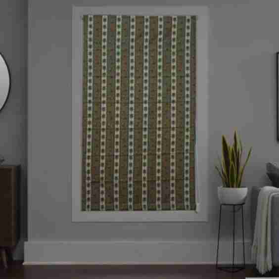 Block Print Laxmi Floral Window Roller Shade