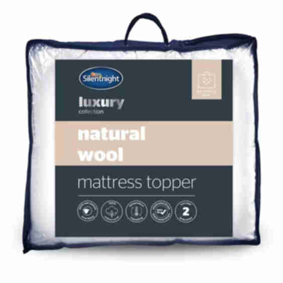 Luxury Natural Wool Temperature Regulating Mattress Topper