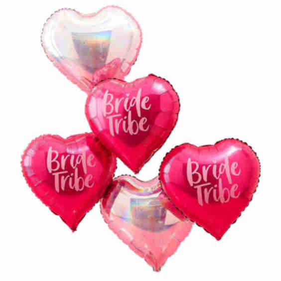 Iridescent Bride Tribe Bachelorette Party Balloons