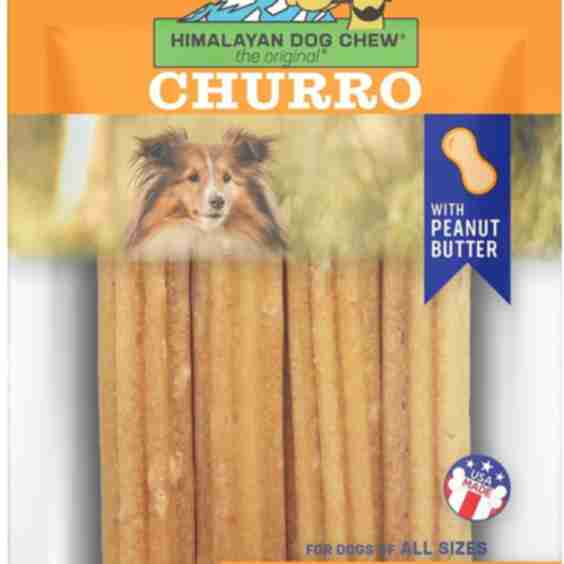 YakyChurro Real Peanut Butter Flavor Dog Treats