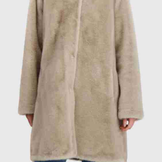 Fur-Free Mink Faux Fur Reversible Parka