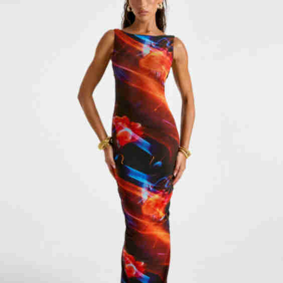 GRACE The Ultra Mesh Maxi Dress