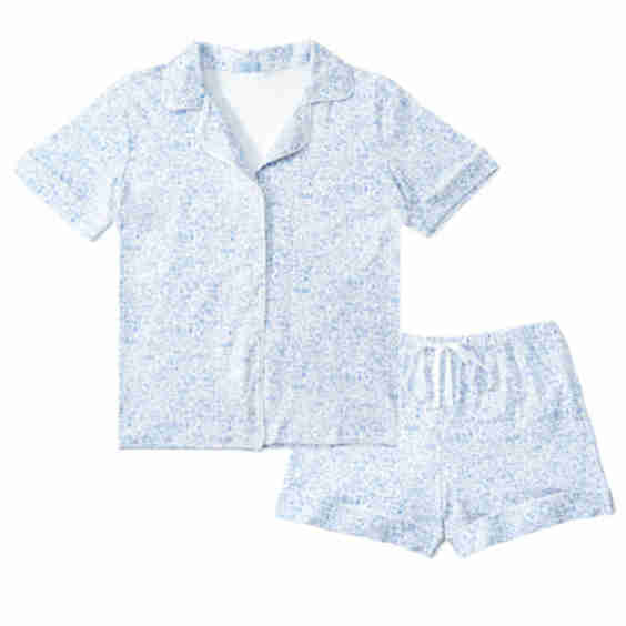 Button Front Short Pajama Set