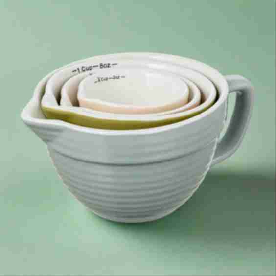 Rainbow Stoneware Measuring Cups