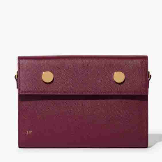 Golden Eyes Grained Calfskin Leather Bag
