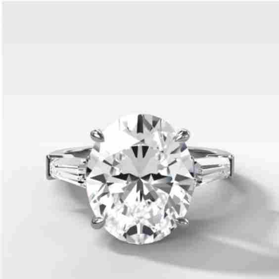 Translunar Tapered Baguette Engagement Ring