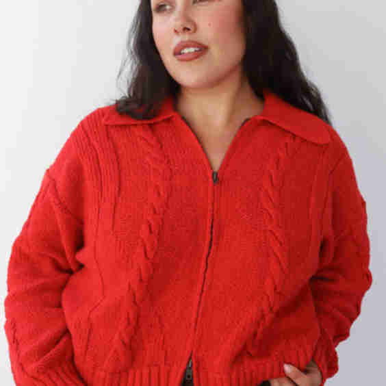 Braided Knit Cardigan