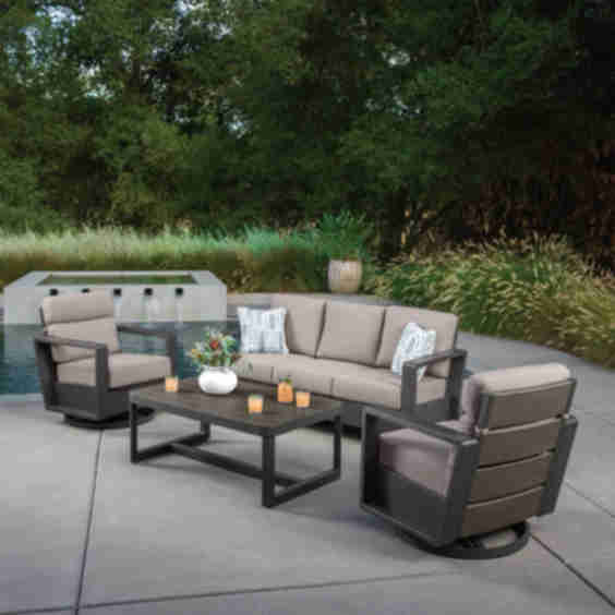 Alden 4 Piece Outdoor Patio Seating Set