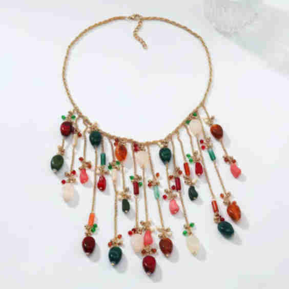 Frankie Resin Drop Necklace