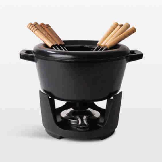 Nori Cast Iron 2.1-Qt.13-Piece Fondue Set