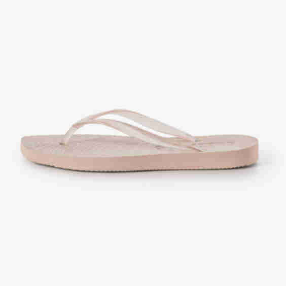 Tapered Eggnog Clear Trans Flip Flop