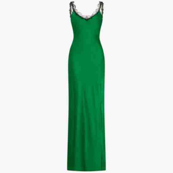 Slip Dress With Lace Trim