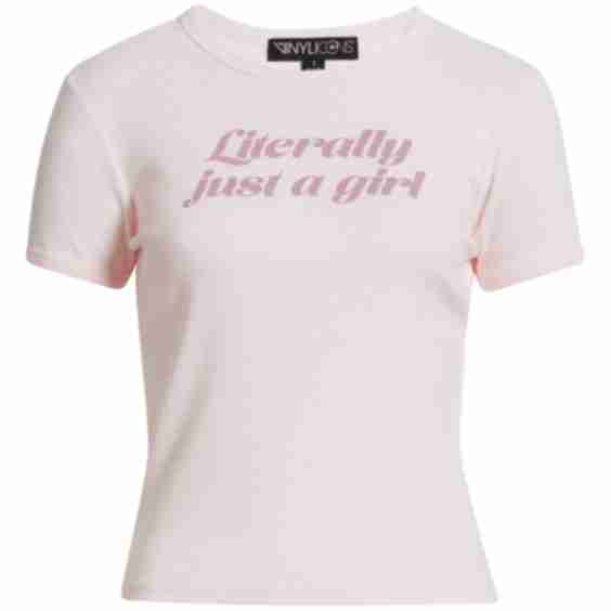 Just A Girl Graphic Baby Tee