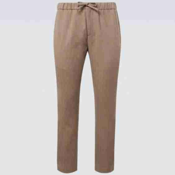 Oscar Slim Fit Herringbone Trousers