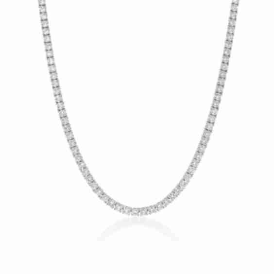 Classic Lab Grown Diamond Tennis Necklace