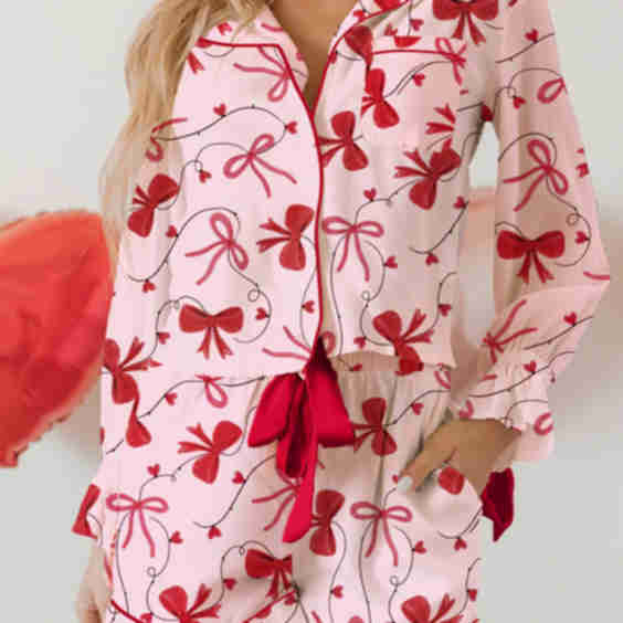 Laurel Pcs Pajama Set Long Sleeve Top