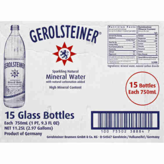 Sparkling Natural Mineral Water