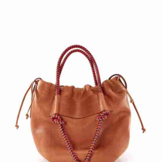 Irupe Large Leather Bag - Tan Hypnotic