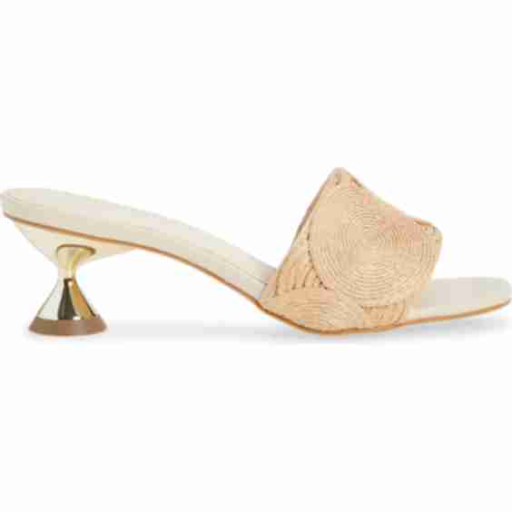 Silan Kitten Heel Slide Sandal