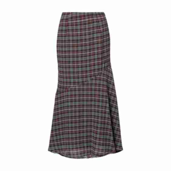 Chiffon Asymmetric Maxi Skirt