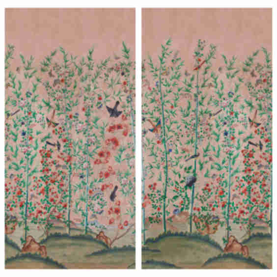 Bamboo Garden Chinoiserie Panels