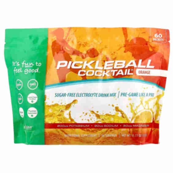 Pickleball Cocktail Sugar Free Electrolyte Drink Mix, 60 Packets, 5 g Each