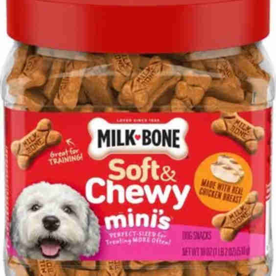 Soft & Chewy Minis Made with Real Chicken Dog Treats, 18-Oz Canister