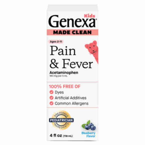 Kids' Pain & Fever Medicine Blueberry Flavor