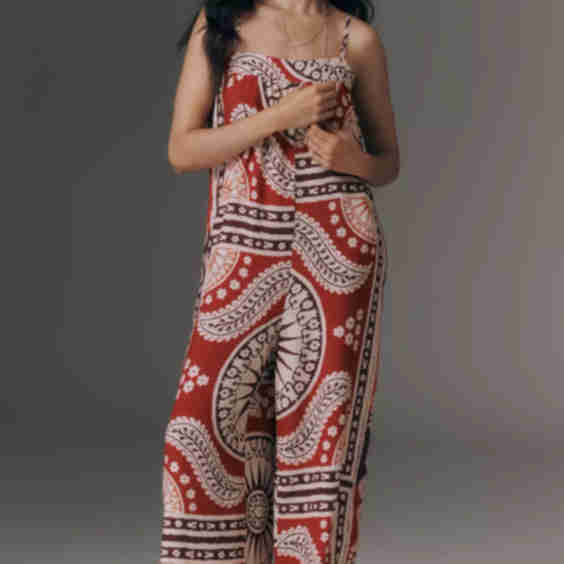 Waistless Wide-Leg Jumpsuit
