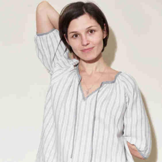 Clara Linen Peasant Blouse Sewing Pattern