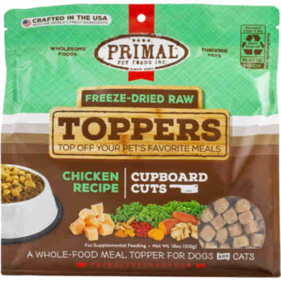 Cupboard Cuts Freeze-Dried Raw Toppers for Cat & Dog, 3.5-oz Bag