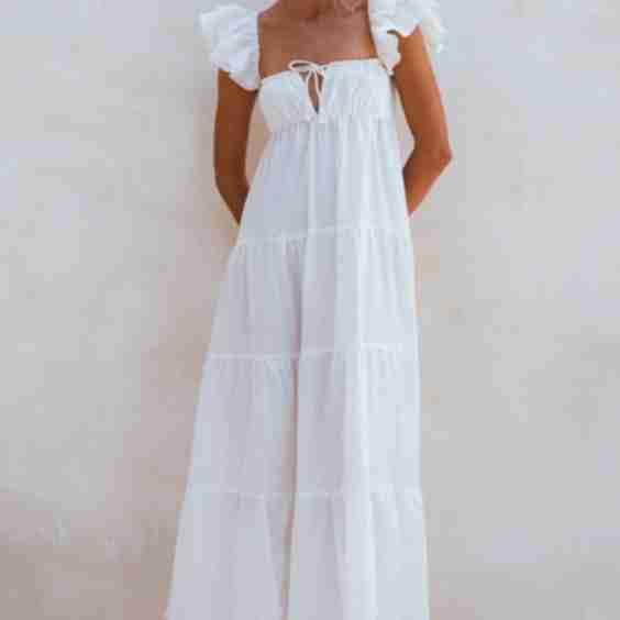 Nymph Bohemian Linen Maxi Dress