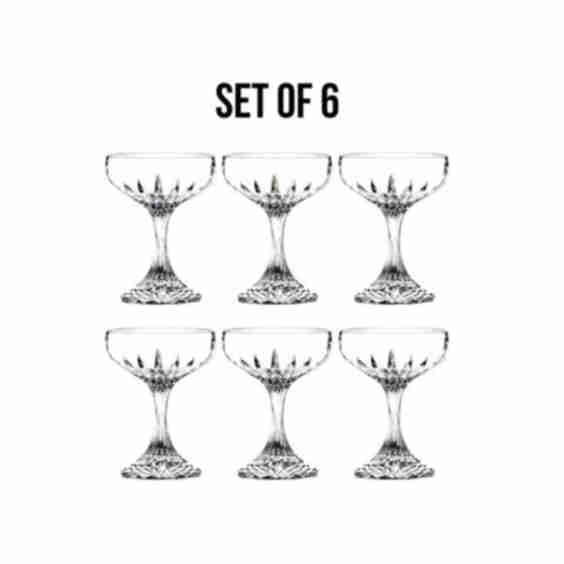 Drinkware Tryst Polycarbonate Coupe, Set of 6