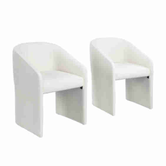 Camille Upholstered Barrel Dining Chair Set Of 2