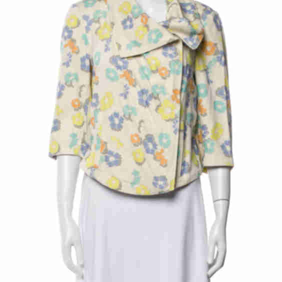 Floral Print Blazer (Pre-Owned)