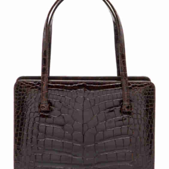 Crocodile Top Handle Bag
