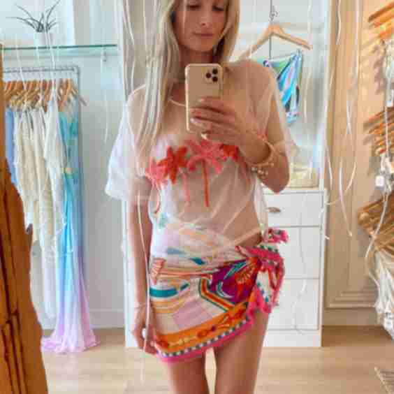 Palm Tree Organza T-Shirt