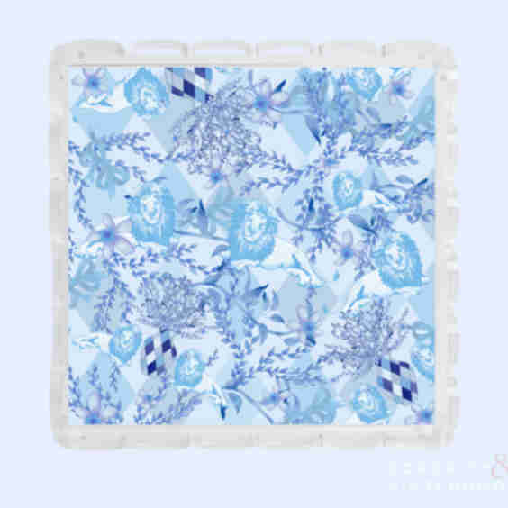 Alpha Delta Pi Acrylic Scalloped Tray