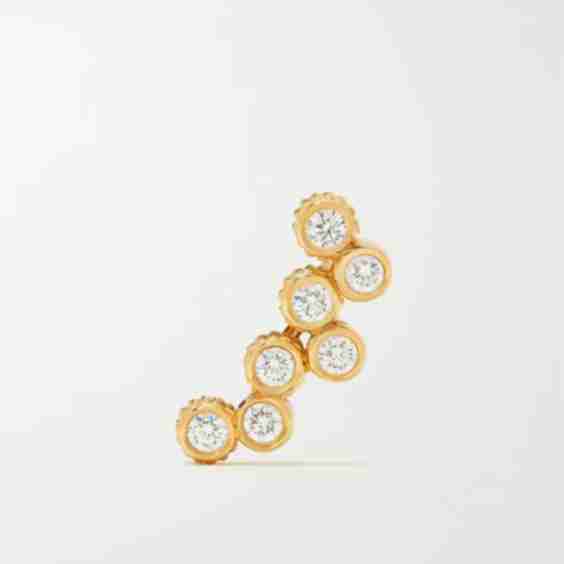 Clique 18-Karat Gold Diamond Single Earring