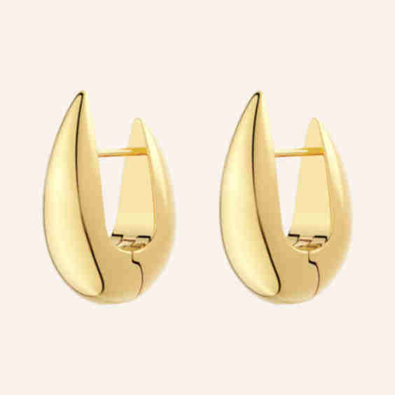 Crest Hoops L Earrings