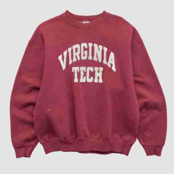 Virginia Tech Hokies 90s Pullover Sweatshirt (Pre-Owned)
