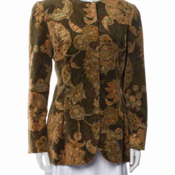 Floral Print Evening Jacket
