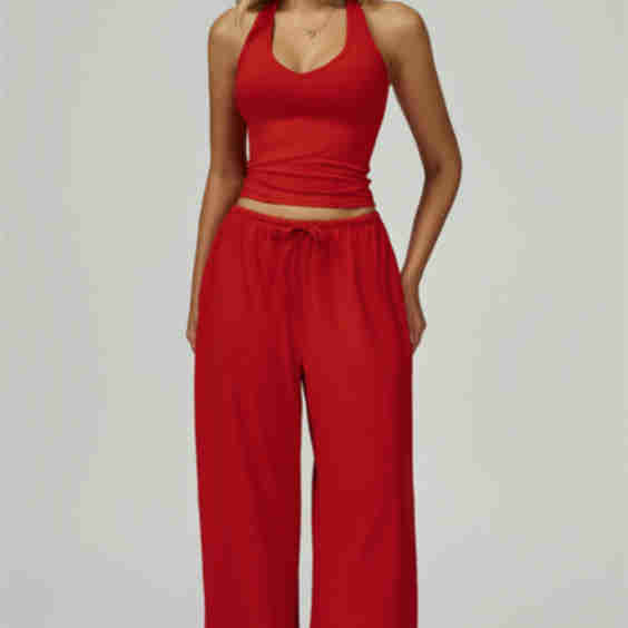 The Sprint Halter Tank Top Sweatpants 2-Piece Set