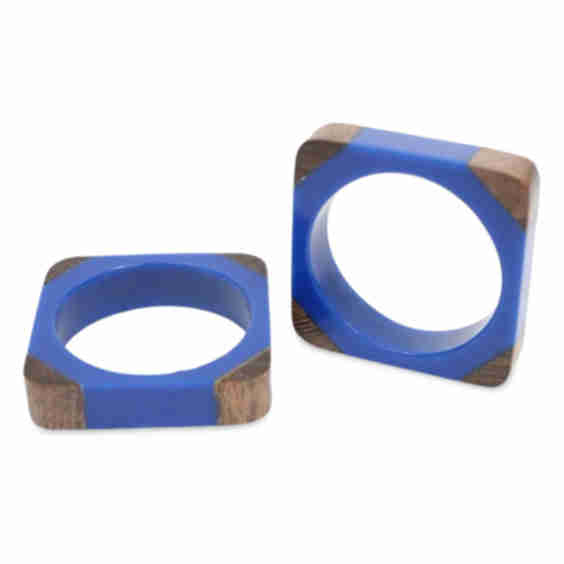 Quatro Napkin Rings, Set of 4